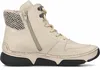 A side view of a beige high-top sneaker boot. Anteprima dell’immagine prodotto