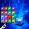 Lampada LED a forma di cubo, in cristallo, con 16 colori Anteprima dell’immagine prodotto 2
