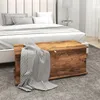 HOMCOM Sitztruhe, Indoor-Truhe mit Anti-Rutsch-Füßen, 60 kg Produktbild-Vorschau 2