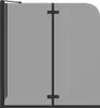 vidaXL Paravento per doccia da bagno Nero 120 x 68 x 130 cm Anteprima dell’immagine prodotto 5