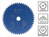 A blue circular saw blade with white text and graphics, shown on a white background with inset diagrams. Produktbild-Vorschau