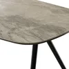 home24 Esstisch - Keramik / Metall - Rauchgrau / Schwarz Produktbild-Vorschau 9