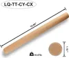 A wooden rolling pin is shown on a white background with dimensions and weight indicated. Produktbild-Vorschau