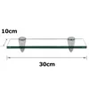 Mensola in vetro 30x10x0,8 cm con supporto Mensola in vetro Anteprima dell’immagine prodotto 2