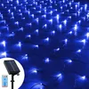 3x2M 204 LED Solar Lichternetz Lichtervorhang 8 Lichtmodi Produktbild-Vorschau 1