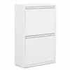 Alveon Schuhkipper Metall 2 Klappen schmal 51 x 15 x 75 cm Produktbild-Vorschau 2