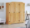 vidaXL Kleiderschrank Mexiko-Stil Kiefernholz 3 Türen Produktbild-Vorschau 14
