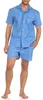 Klassischer Herren Shorty Pyjama kurzarm gewebt mit Produktbild-Vorschau 1