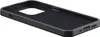 The image shows the inside of a black phone case, viewed from a diagonal angle. Voir les images du produit