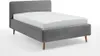 Polsterbett Madras 140x200cm Rippensamt - grau Produktbild-Vorschau 6