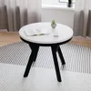 Esstisch ARI Rund 90-190 cm Ausziehbar Weiß Matt Produktbild-Vorschau 1