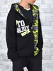 BEZLIT Jungen Sweatjacke mit Kapuze Schwarz-Grau 122 Produktbild-Vorschau 4