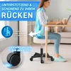 TRESKO sgabello rotante regolabile in altezza Beige 150 kg Anteprima dell’immagine prodotto 4