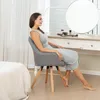 Meubles Cosy Pohodlné jedálenské stoličky zo šedej látky s Náhľad obrázku produktu 7