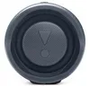 A close-up, front-facing view of a dark gray JBL speaker. Produktbild-Vorschau