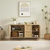 MODFU Dressoir met eikenhoutlook, bijzettafel, keukenkast Productafbeelding-voorbeeld 4