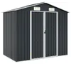 vidaXL Szopa narzędziowa antracyt 205x129x183 cm Stal Podgląd zdjęcia produktu 6