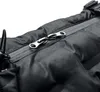 A close-up view of a black dog coat's zipper. Produktbild-Vorschau