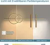 doporro Lampadario a Sospensione LED 100cm, Lampada Lineare Anteprima dell’immagine prodotto 2
