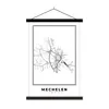 MuchoWow® Textilposter Belgien - Mechelen - Stadtplan - Produktbild-Vorschau 1