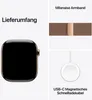 Apple Watch Series 10 4G 42mm Titan Gold Milanaise Gold Produktbild-Vorschau 3