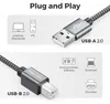 deleyCON 2m USB 2.0 Druckerkabel Scannerkabel USB A auf USB Produktbild-Vorschau 4