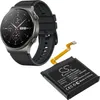 A smartwatch and its replacement battery are shown against a white background. Náhled obrázku produktu