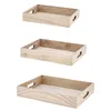 Serviertablett 3er Set 3 Größen Holz Paulownia Sperrholz Produktbild-Vorschau 4