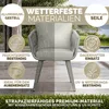 tillvex® Gartenstuhl 2er Set Wetterfest mit Armlehne | Produktbild-Vorschau 8