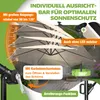 KESSER® Ampelschirm Alu Sonnenschirm mit LED Solar Inkl. Produktbild-Vorschau 5