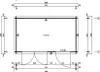 Alpholz Gartenhaus Paloma Grande aus Holz 398x230cm in Produktbild-Vorschau 4