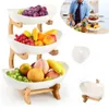 Obst Etagere mit 3 Etagen, Platzsparendes Obstkorb Etagere Produktbild-Vorschau 1