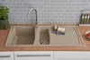 respekta Einbauspüle Boston 100x50x20 cm, sandbeige Produktbild-Vorschau 8