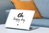 MuchoWow® Laptop Aufkleber Sticker Cover Zitate - Oh happy Produktbild-Vorschau 4