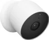 A white Google Nest Cam security camera is shown against a white background. Voir les images du produit