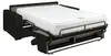 Schlafsofa mit Matratze 4-Sitzer - Büffelleder - Schwarz - Produktbild-Vorschau 4