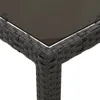 7-tlg. Garten-Essgruppe mit Kissen Schwarz Poly Rattan Produktbild-Vorschau 5
