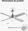 Wentylator sufitowy Wiltec Ø 130 cm z 4 łopatkami, Podgląd zdjęcia produktu 9