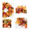 Türkranz Herbst, Kranz Herbst, Ahornblatt Türkranz, Kürbis Produktbild-Vorschau 3