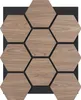 COSTWAY Lot de 4 panneaux acoustiques 3D, panneaux muraux Voir les images du produit 9