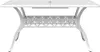 vidaXL Gartentisch Weiß 150x90x72 cm Aluminiumguss Produktbild-Vorschau 5