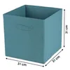 Aufbewahrungsbox Textil, petrolfarben 31x31x31cm Produktbild-Vorschau 2