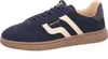 A single blue sneaker with beige accents and a brown sole is shown against a white background. Anteprima dell’immagine prodotto