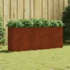 zvýšená posteľ vidaXL 200x40x80 cm Corten Steel Náhľad obrázku produktu 2
