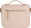 A back view of a beige handbag. Voir les images du produit