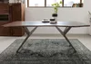 MASSIVMOEBEL24.DE Baumtisch Akazie 160x90x76 grau lackiert Produktbild-Vorschau 3
