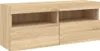 vidaXL TV-Wandschrank mit LED-Leuchten Sonoma-Eiche Produktbild-Vorschau 3