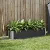 Jardinière surélevée vidaXL noire 200 x 30 x 36 cm Voir les images du produit 2