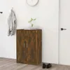 vidaXL Schuhschrank Räuchereiche 60x35x92 cm Holzwerkstoff Produktbild-Vorschau 3