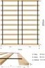 Lermowood Rollrost 180 x 200cm (2x90cm,10 Latten) - Extrem Produktbild-Vorschau 5